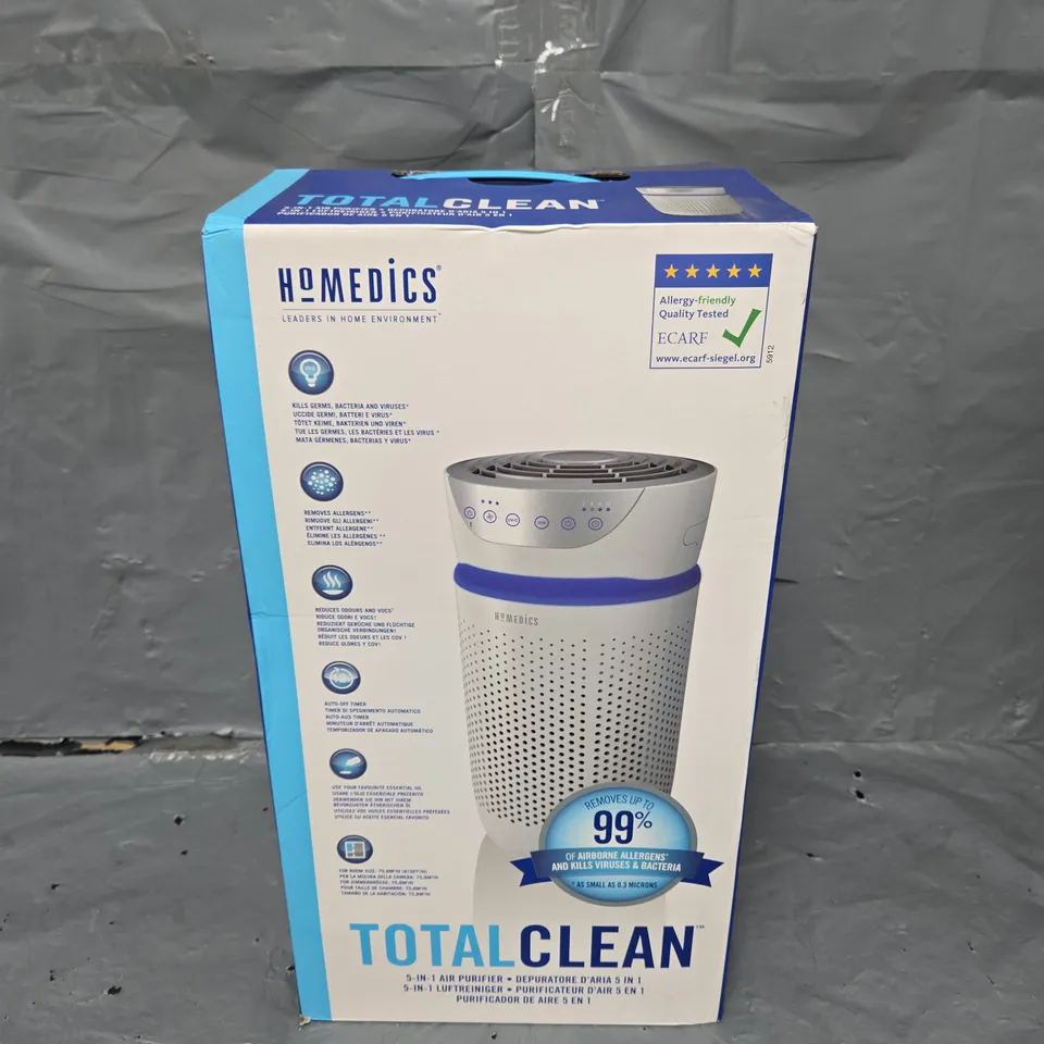 BOXED HOMEDICS TOTAL CLEAN 5-IN-1 AIR PURIFIER