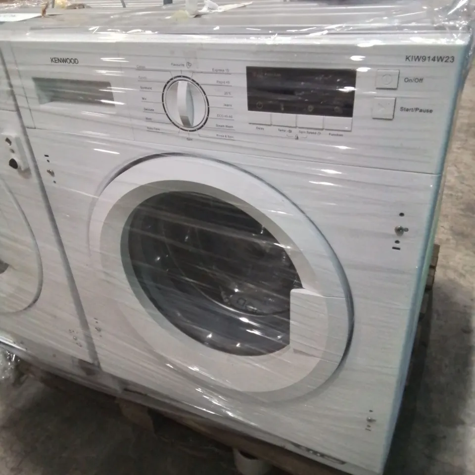 PALLET OF 4 BUILT IN WASHING MACHINES IN WHITE -VARIOUS BRANDS AND SPECIFICATIONS-