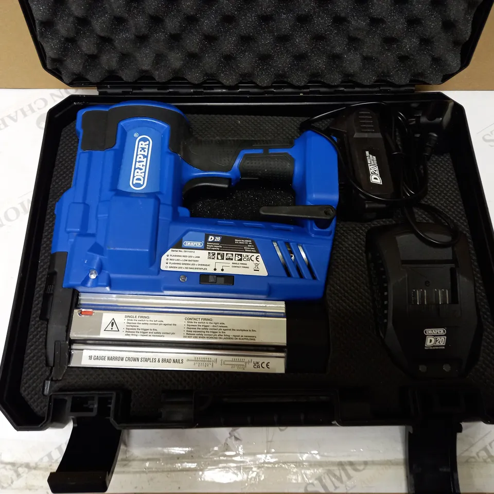 DRAPER 20V NAILER AND STAPLER