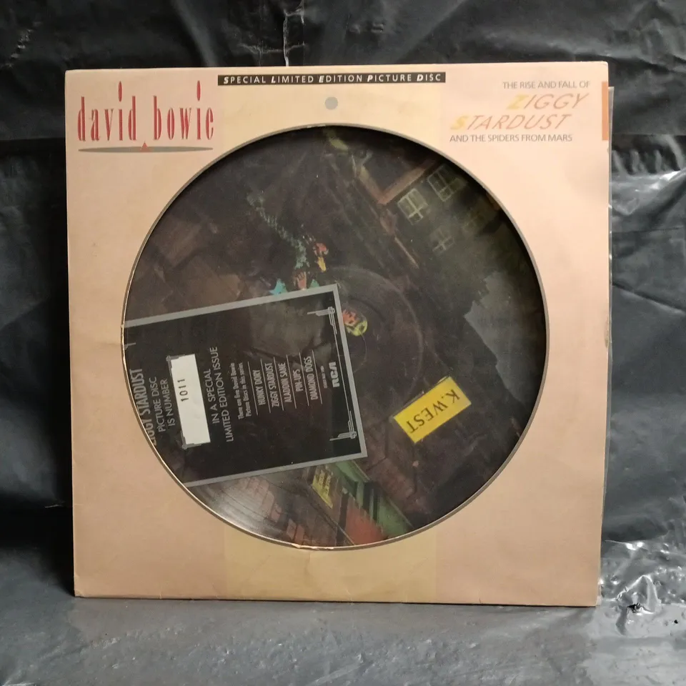 DAVID BOWIE THE RISE AND FALL OF ZIGGY STARDUST SPECIAL LIMITED EDITION PICTURE DISC VINYL