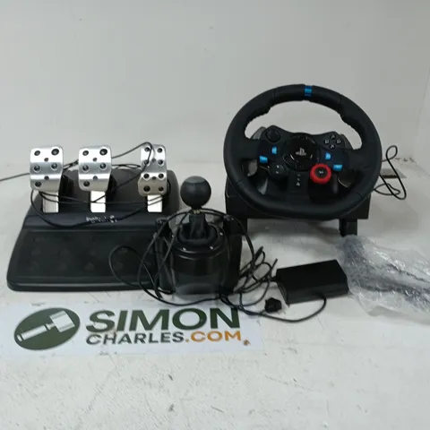LOGITECH G27 DRIVING FORCE RACING WHEEL WITH PEDALS & GEAR SHIFTER