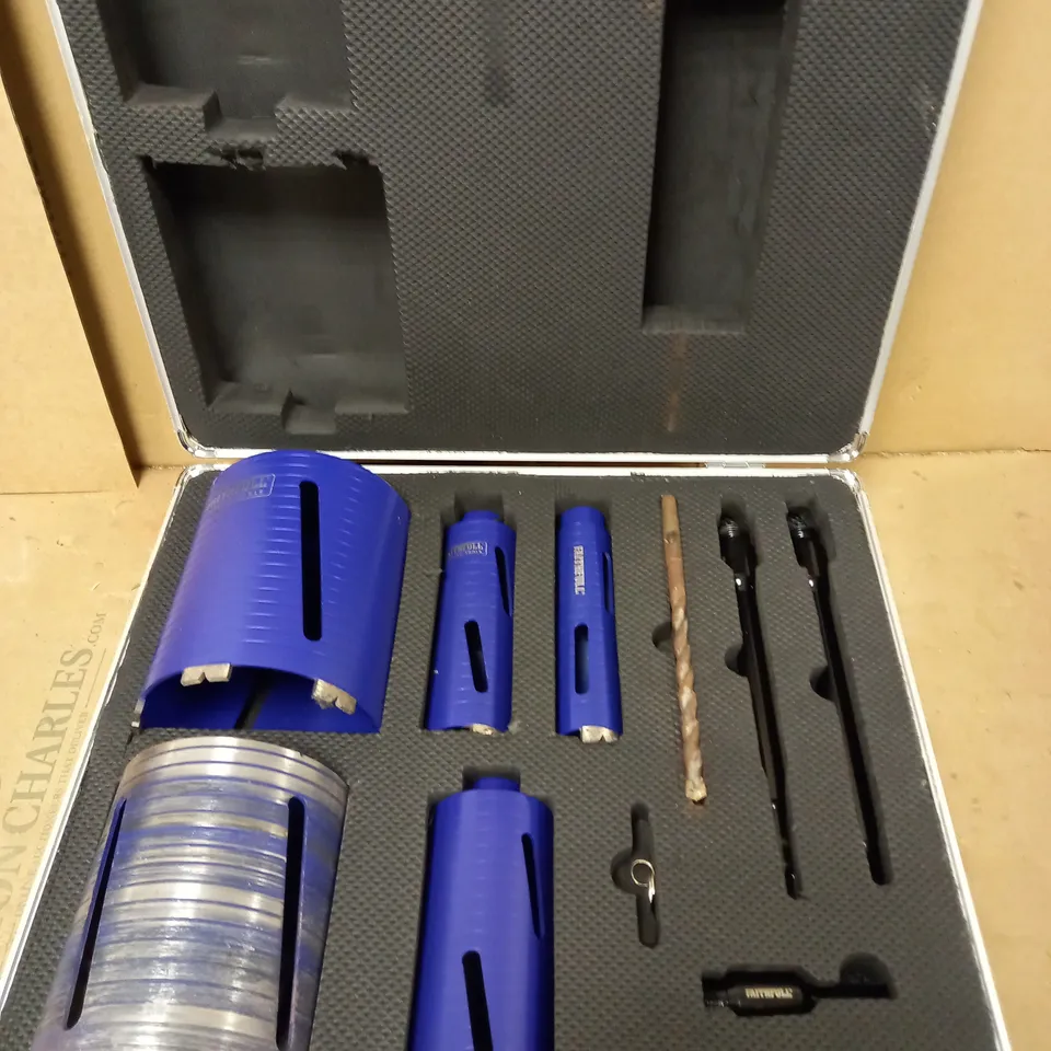 FAITHFULL FAIDCKIT11 11 PIECE DIAMOND CORE DRILL KIT IN CASE
