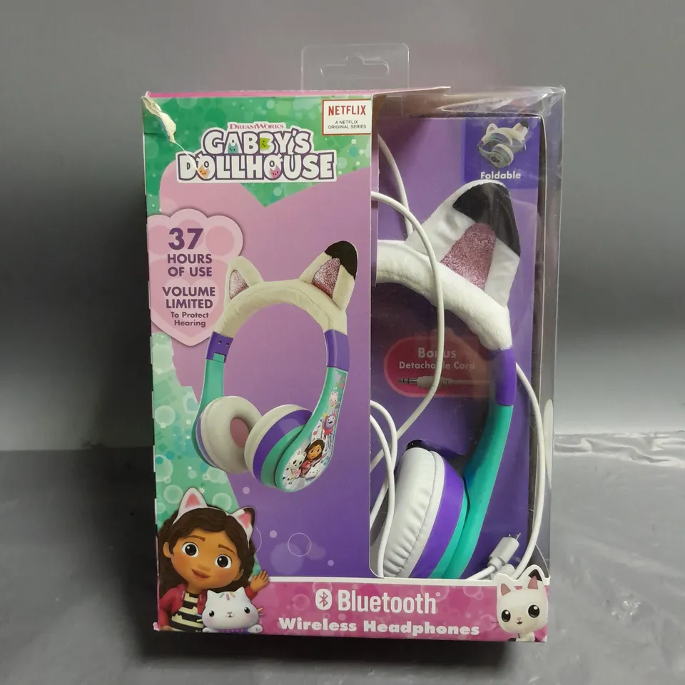 BOXED DREAMWORKS GABBYS DOLLHOUSE KIDS BLUETOOTH WIRELESS HEADPHONES