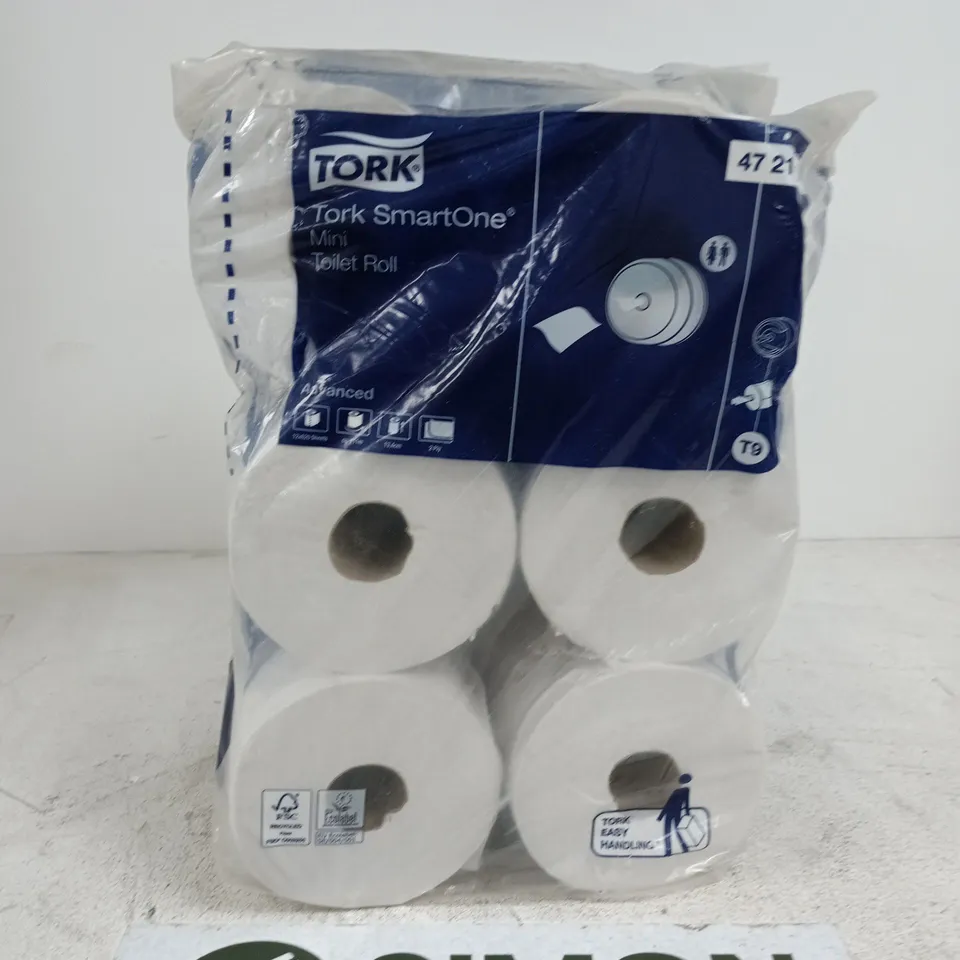 TORK SMARTONE MINI TOILET ROLL PACK OF 8 ROLLS