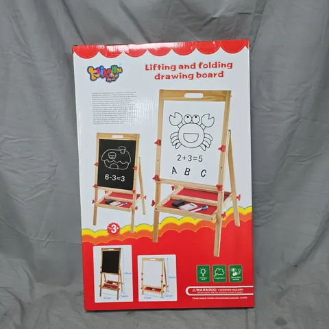 LIFTING AND FOLDING DRAWING BOARD WITH WOODEN EASEL – CHILDREN'S TOY (AGES 3+)