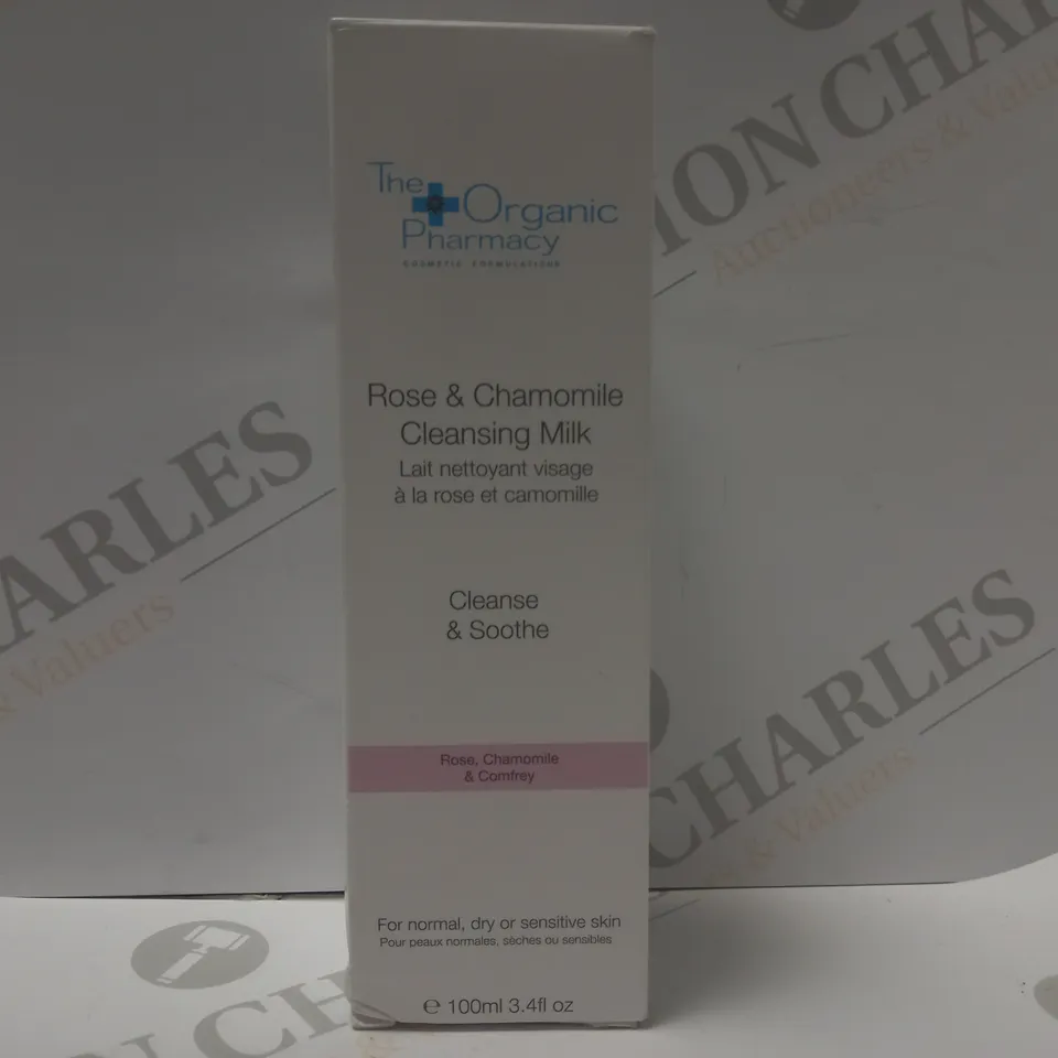THE ORGANIC PHARMACY ROSE & CHAMOMILE CLEANSING MILK 100ML 