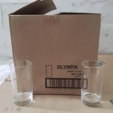 BOXED OLYMPIA HIBALL TUMBLE GLASSES 10OZ APPROXIMATELY 48