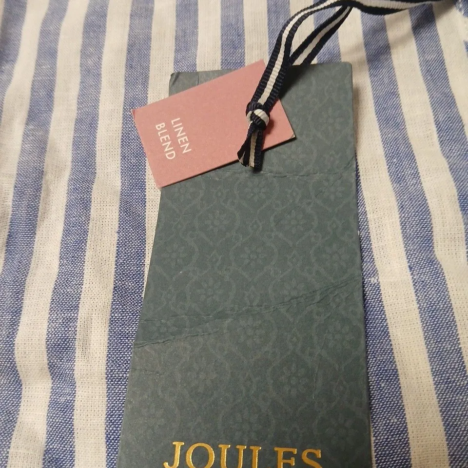 JOULES LINEN BLEND STRIPE SHIRT – LARGE