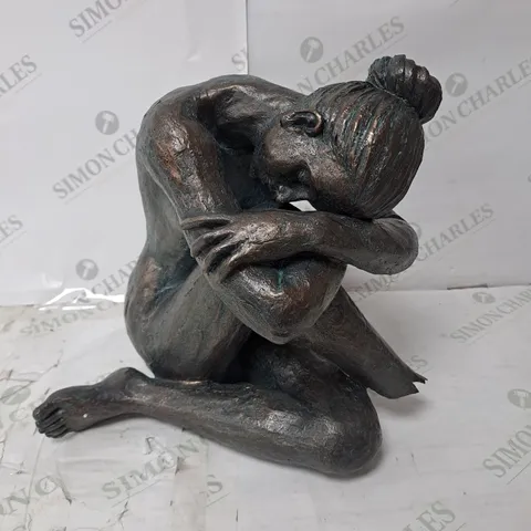 MY GARDEN STORIES AGED BRONZE EFFECT SCULPTURE