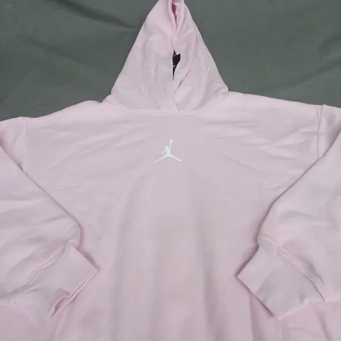 KIDS AIR JORDAN LOGO HOODIE IN PINK SIZE L