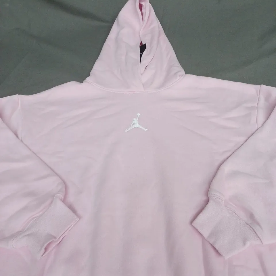 KIDS AIR JORDAN LOGO HOODIE IN PINK SIZE L