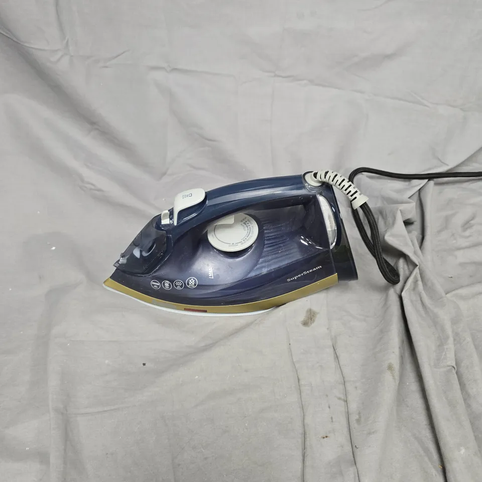 BREVILLE STEAM IRON – BLUE WITH GOLD SOLEPLATE, CORDED
