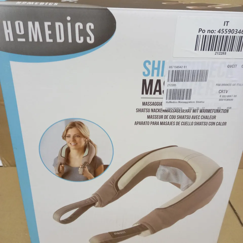 BOXED HOMEDICS SHIATSU NECK MASSAGER WITH HEAT