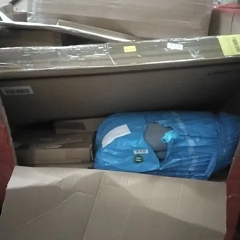 PALLET OF ASSORTED HOUSEHOLD GOODS AND PRODUCTS TO INCLUDE; MATS, BOXED FURNITURE ETC