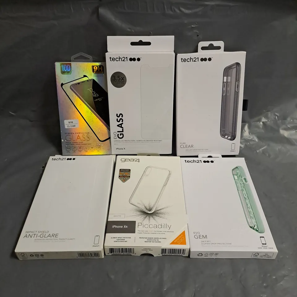 BOX OF APPROXIMATELY 150 ASSORTED PHONE CASES AND SCREEN PROTECTORS
