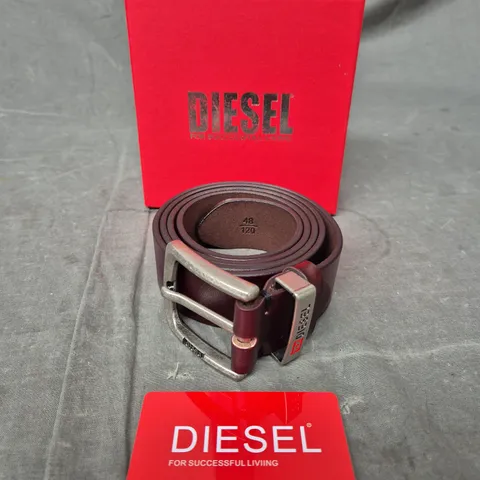 BOXED DIESEL LEATHER BELT