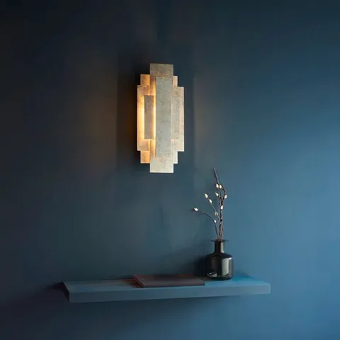 BOXED ALZARE 2-LIGHT WALL LIGHT (1 BOX)