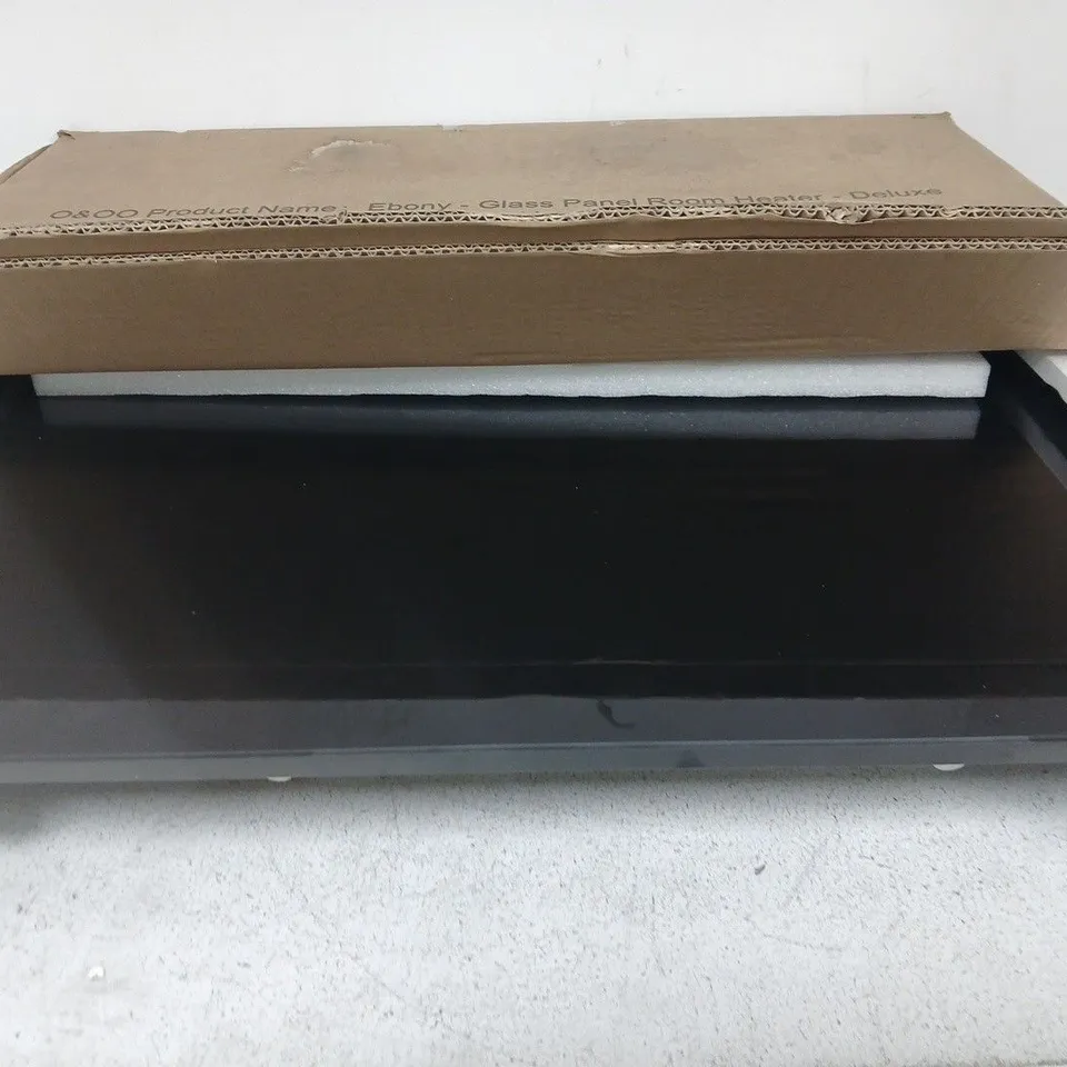 EBONY DELUXE GLASS PANEL ROOM HEATER