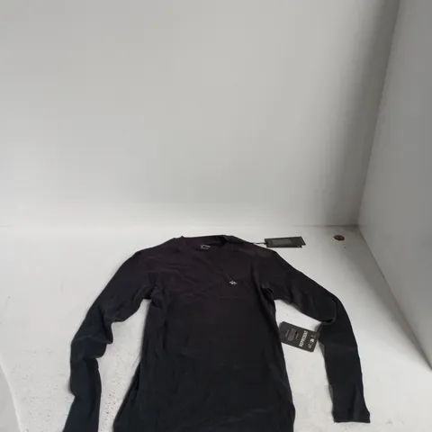 REPRESENT LONG SLEEVE TEE – BLACK, XS (MADE IN PORTUGAL)