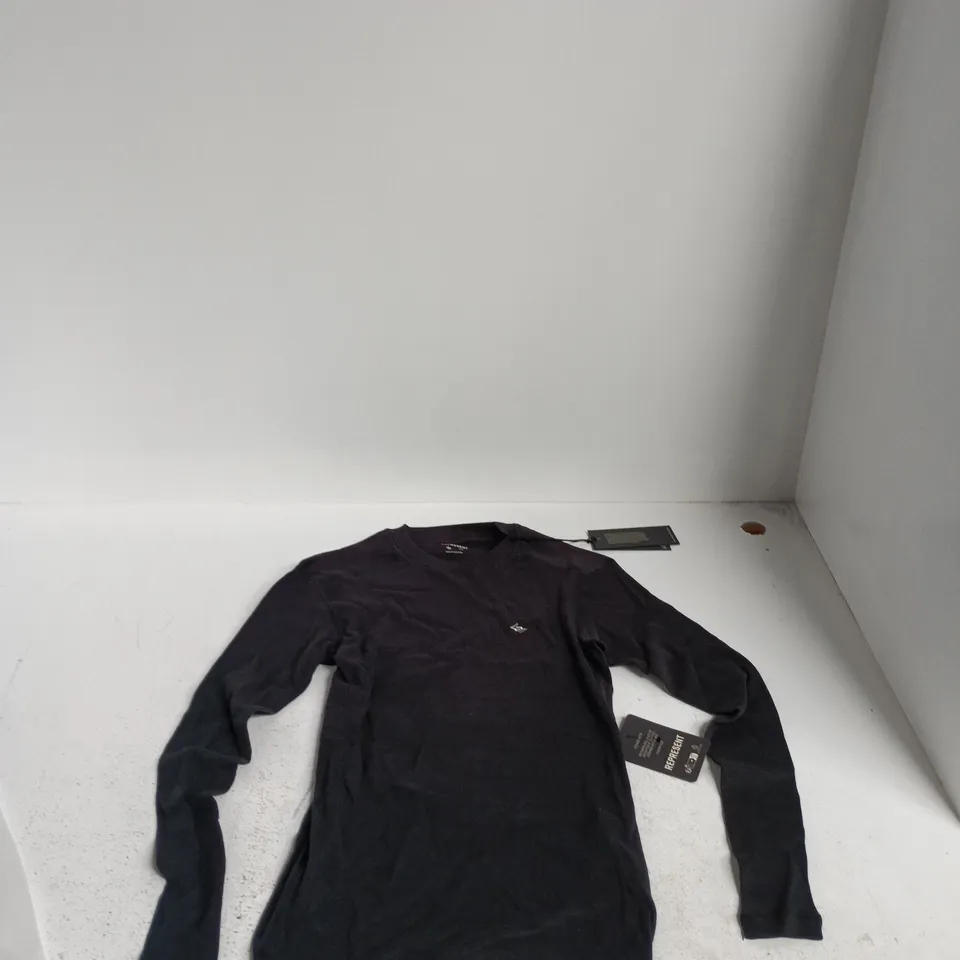 REPRESENT LONG SLEEVE TEE – BLACK, XS (MADE IN PORTUGAL)