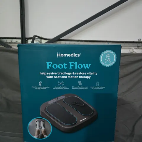 HOMEDICS FOOT FLOW FOOT MASSAGER – BOXED