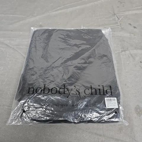 BAGGED NOBODYS CHILD LONG LINE CREW NECK - SIZE 8