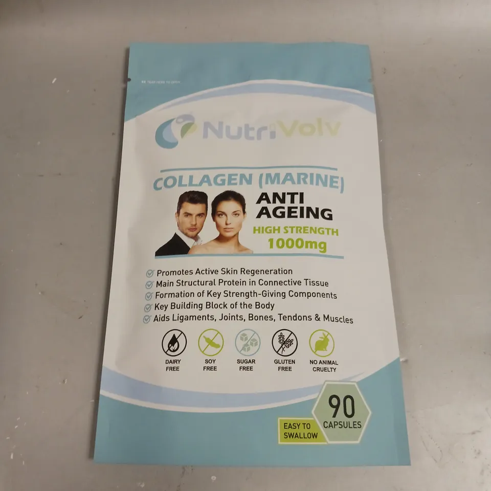 SEALED NUTRIVOLV MARINE COLLAGEN ANTI AGEING HIGH STRENGTH CAPSULES 