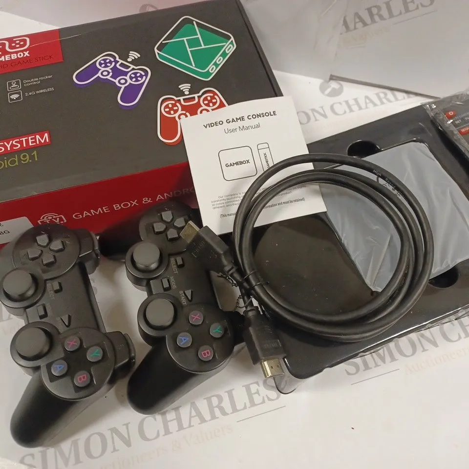 BOXED GAMEBOX DUAL SYSTEM ANDROID 9.1 GAMES SYSTEM