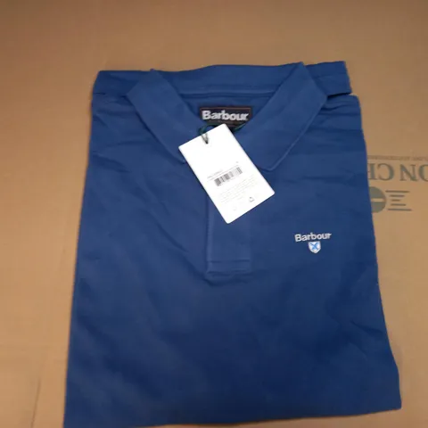 BARBOUR SPORTS POLO IN DEEP BUE - XL