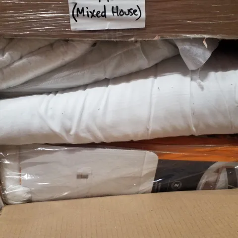 PALLET CONTAINING ASSORTED PILLOWS & MATTRESS TOPPER