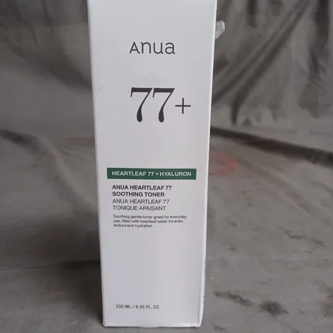 SEALED ANUA 77+ SOOTHING GENTLE TONER 250ML