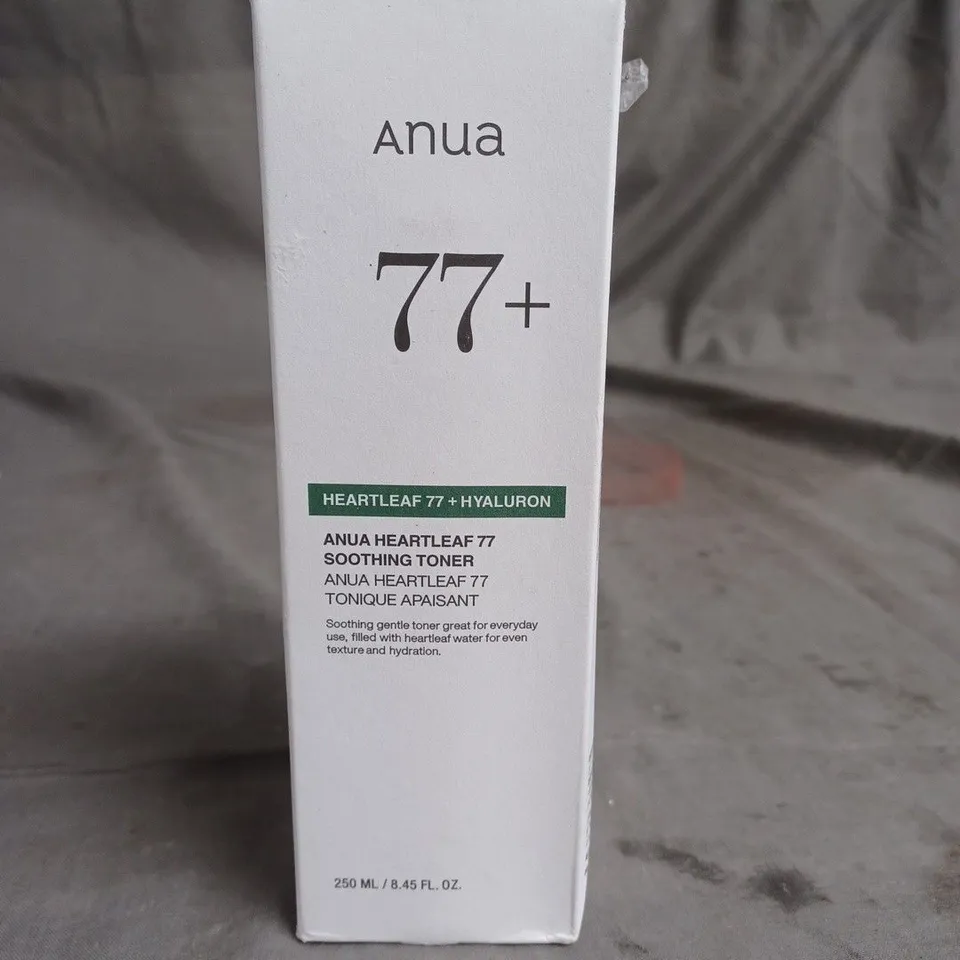SEALED ANUA 77+ SOOTHING GENTLE TONER 250ML