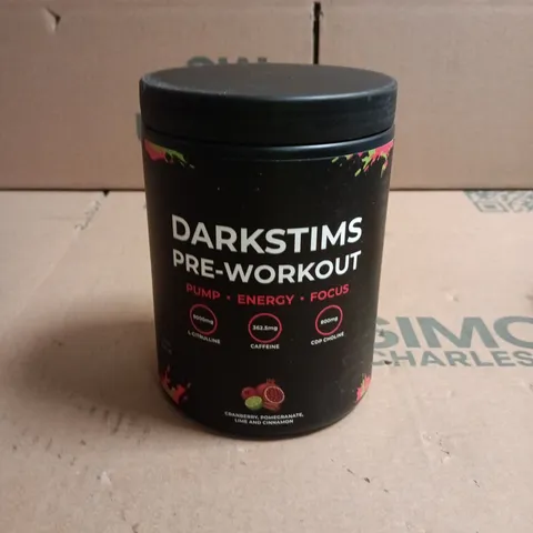 DARKTIMS PRE-WORKOUT SUPPLEMENT FRUIT FLAVOURED WITH CINNAMON 500G
