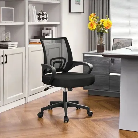 BOXED MID-BACK MESH SWIVEL OFFICE CHAIR 