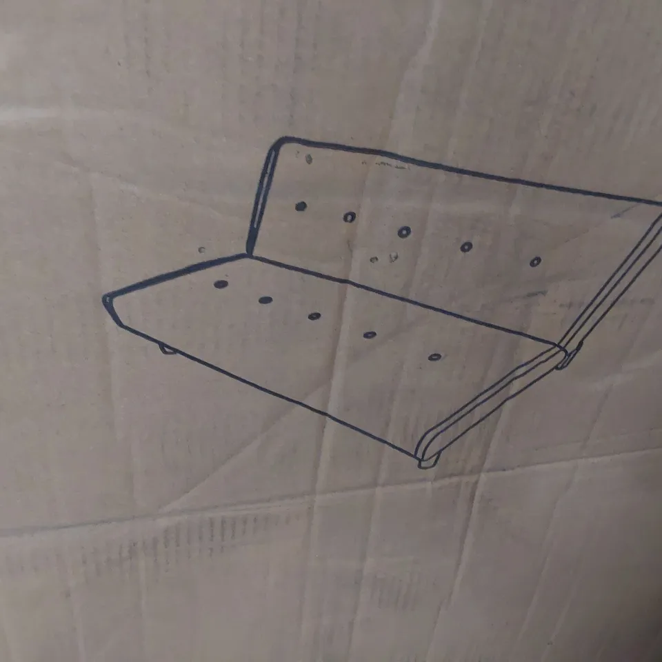 BOXED CLICK-CLACK SOFA BED CHARCOAL FABRIC 