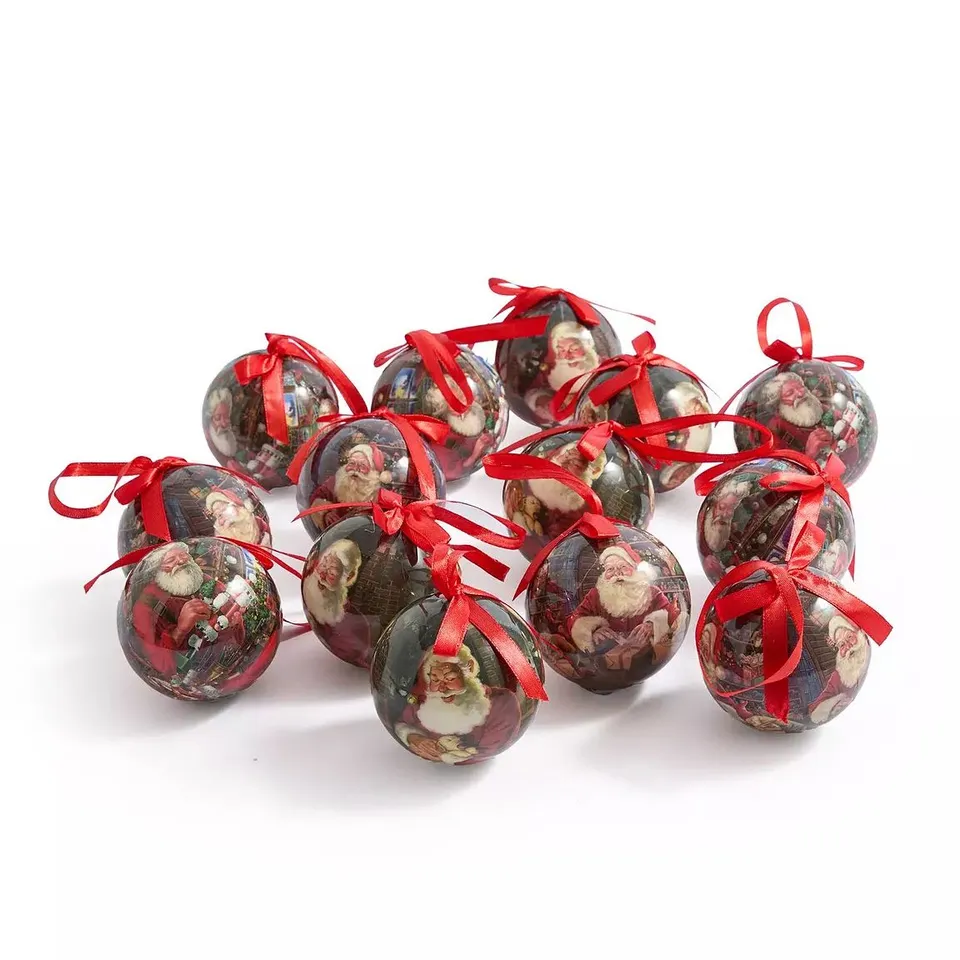 THREE KINGS SANTA'S WORKSHOP - SET OF 14 BAUBLES 