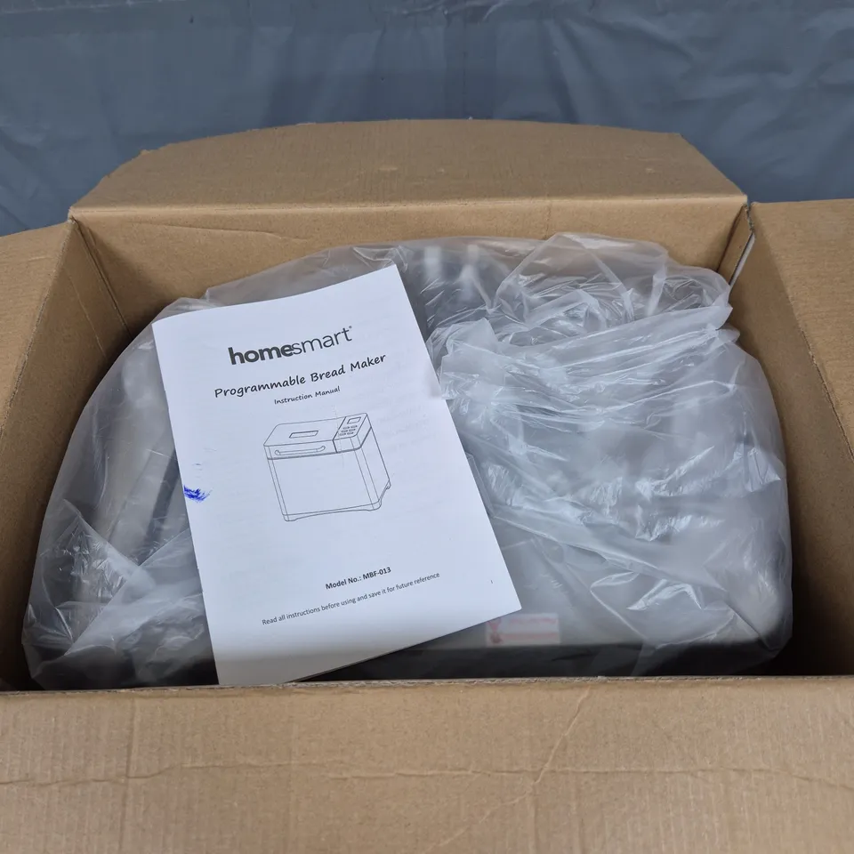 BOXED HOMESMART PROGRAMMABLE BREAD MAKER - COLLECTION ONLY