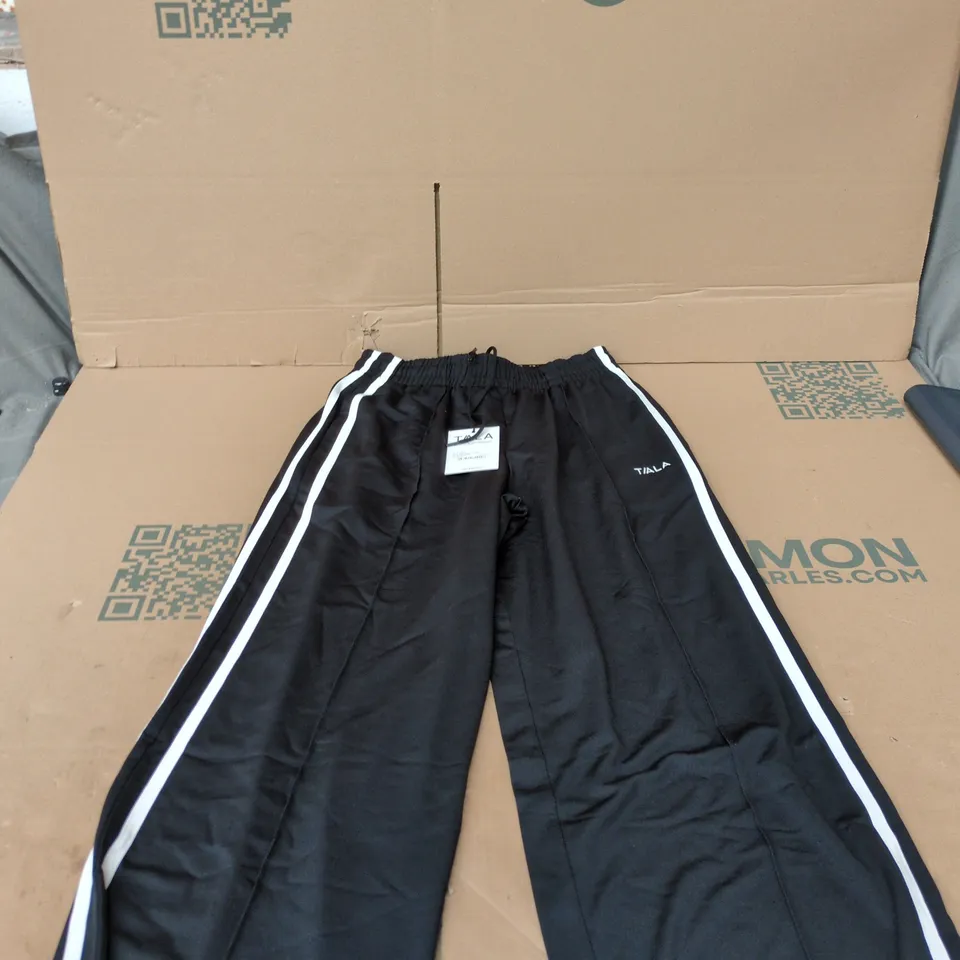 TALA STRIPE STRAIGHT LEG JOGGER – BLACK, XS (XSMALL)