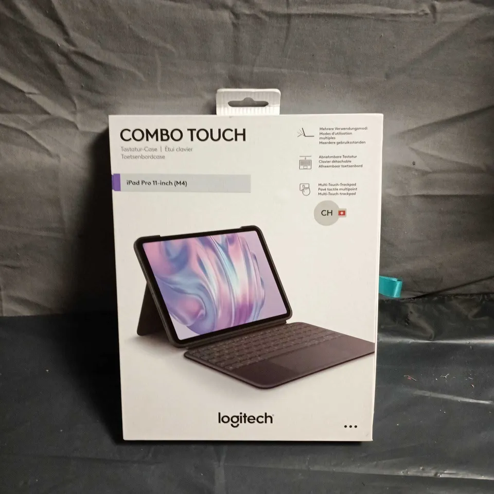 LOGITECH COMBO TOUCH KEYBOARD CASE FOR IPAD PRO 11-INCH (M4) – BOXED - SWISS KEYBOARD