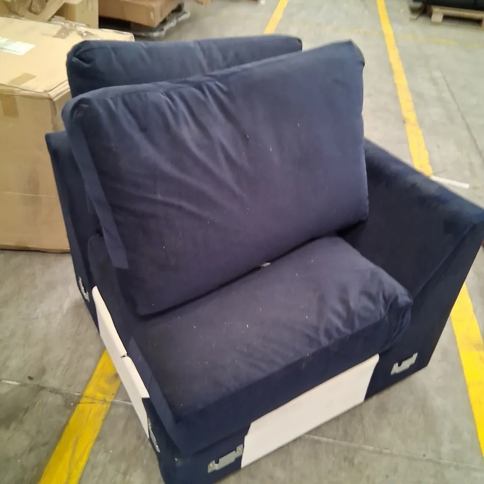 SIX ASSORTED UPHOLSTERY PRODUCTS TO INCLUDE; GREY FABRIC SOFA SECTION, HAMPTON OATMEAL FABRIC CORNER SOFA BOXES 2 OF 3 AND 3 OF 3, GREY FABRIC TWO SEATER