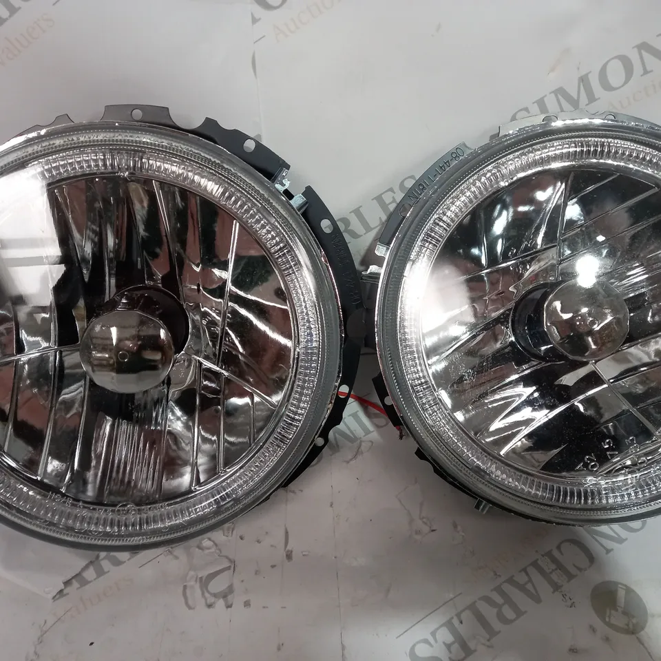 PAIR OF PROTUNING ANGEL EYES CHROME - FIT VW GOLF 1