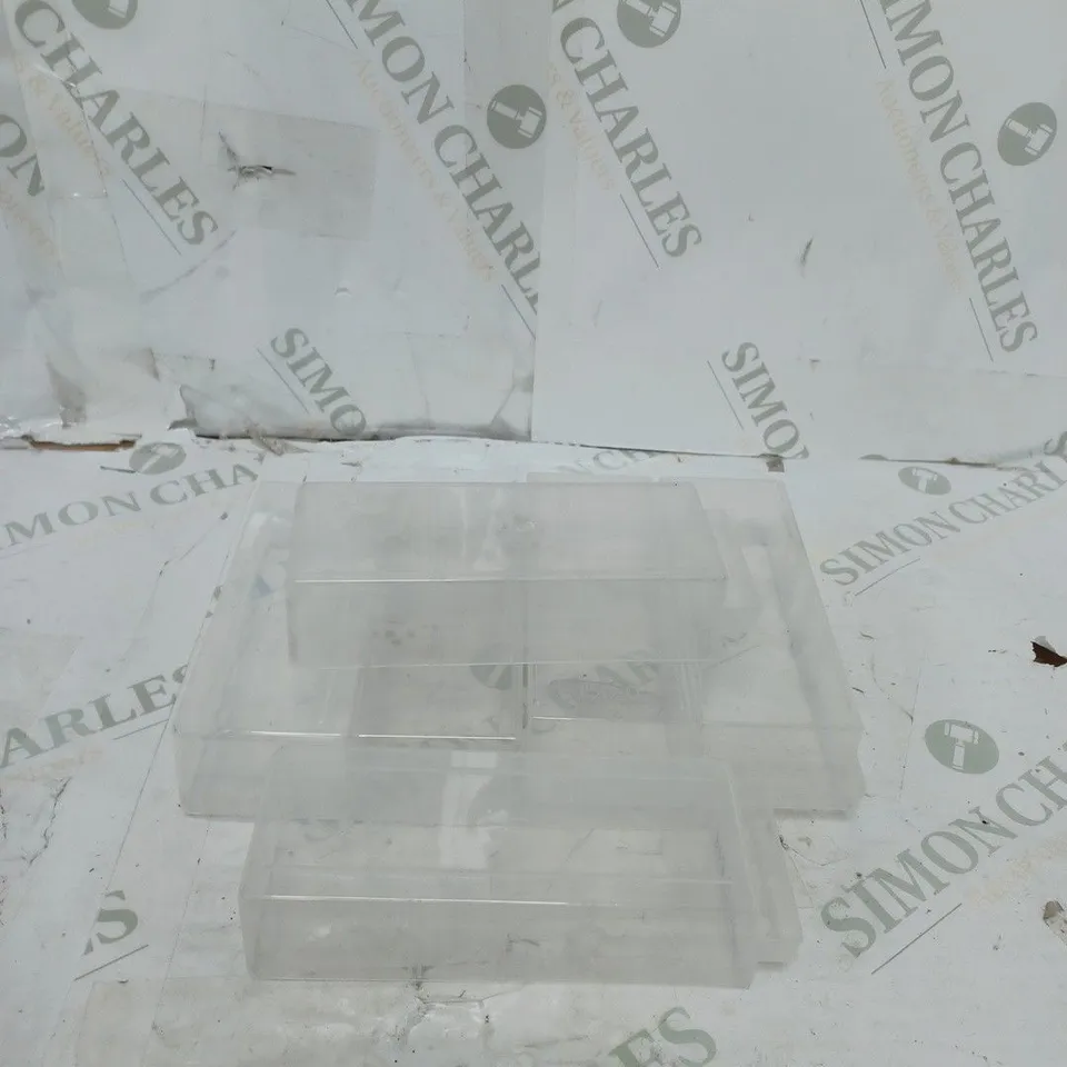 BOX OF ASSORTED SPARE DRAWER PARTS 