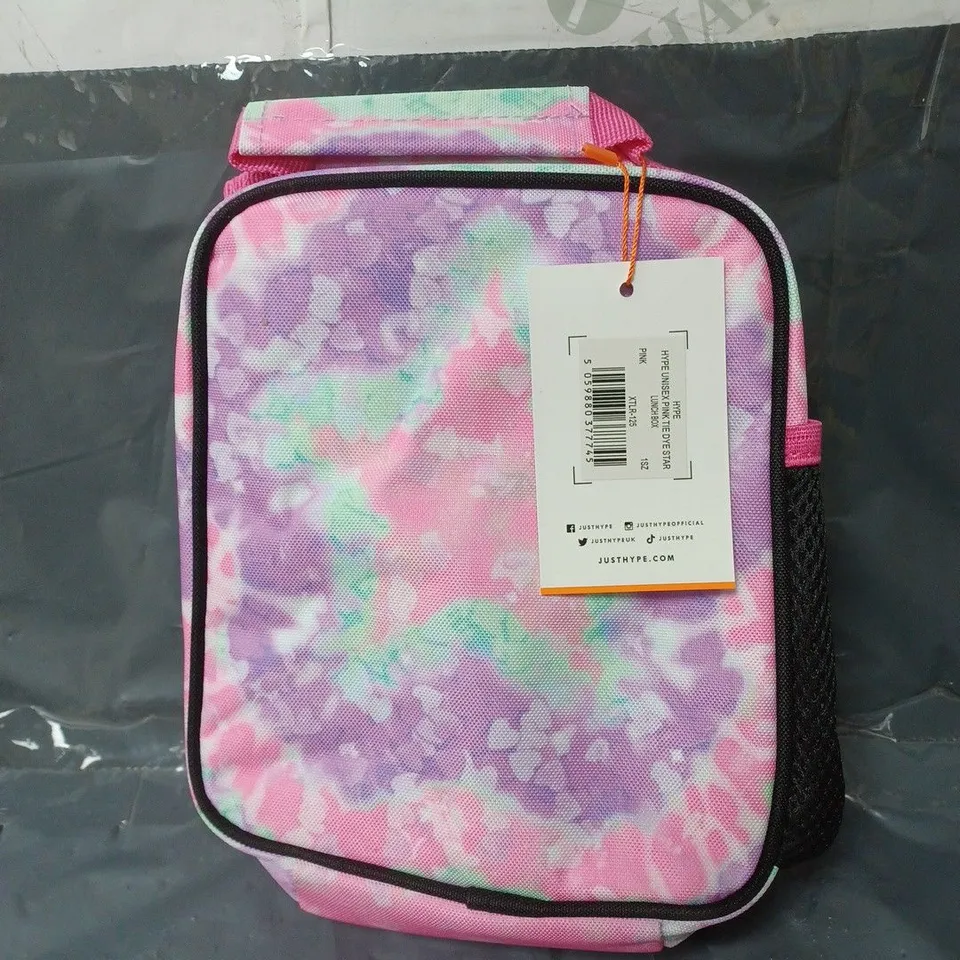 HYPE UNISEX PINK TIE DYE LUNCHBOX