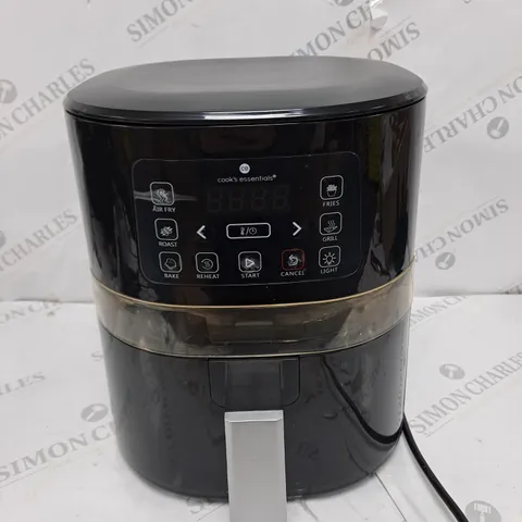 BOXED COOK'S ESSENTIALS 4L AIR FRYER IN BLACK