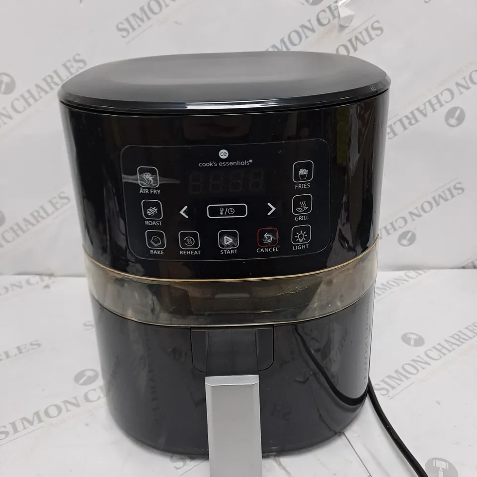 BOXED COOK'S ESSENTIALS 4L AIR FRYER IN BLACK