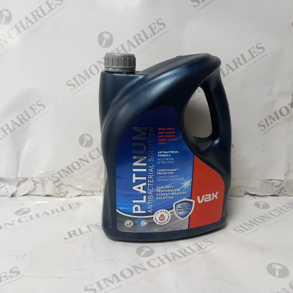 VAX PLATINUM ANTI BAC 4L SOLUTION  RRP £44