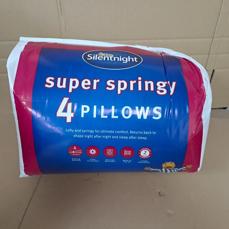 SILENTNIGHT SUPER SPRINGY 4 PILLOWS 