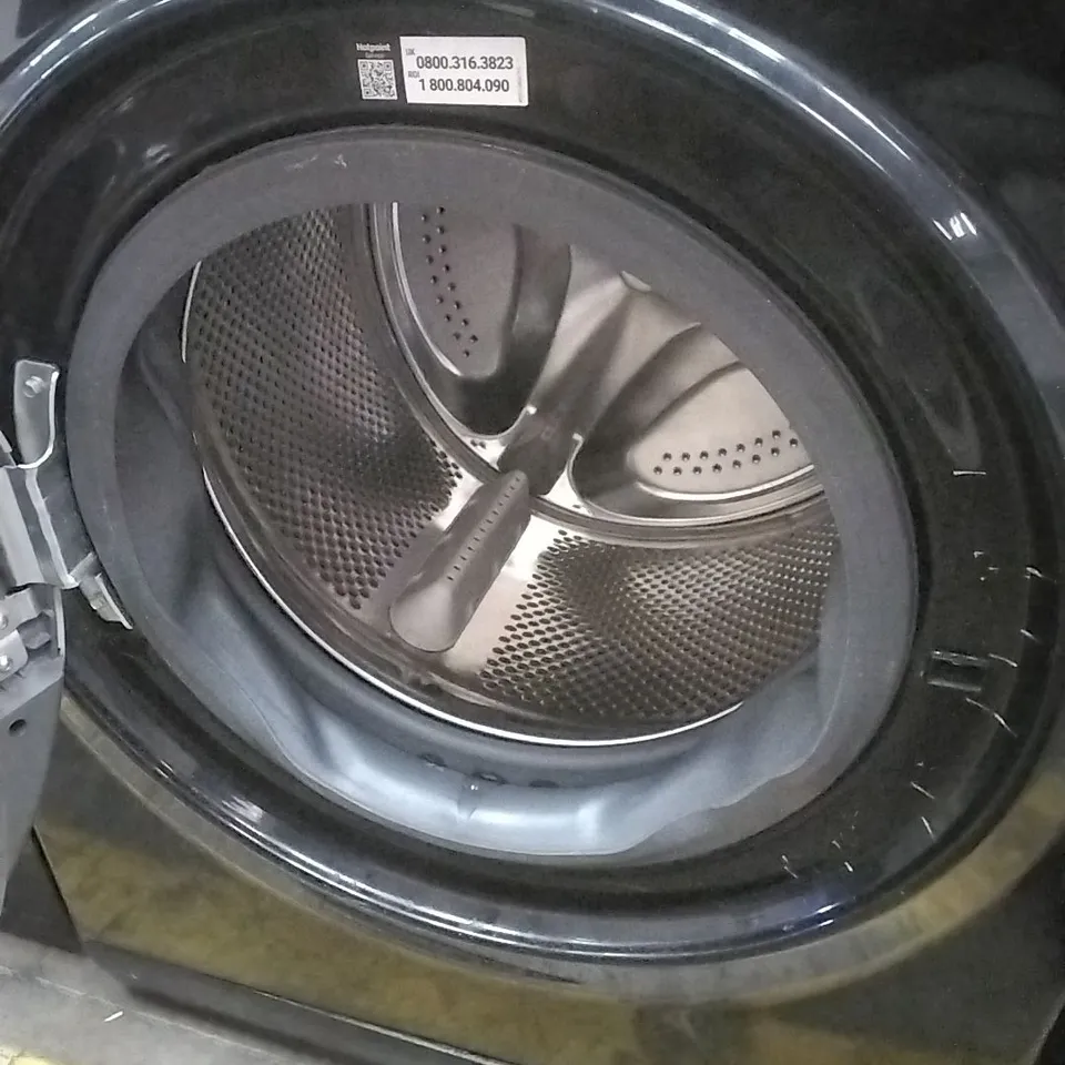 HOTPOINT ANTI-STAIN NSWM846BSUK 9KG LOAD, 1400 SPIN WASHING MACHINE - BLACK - A RATED