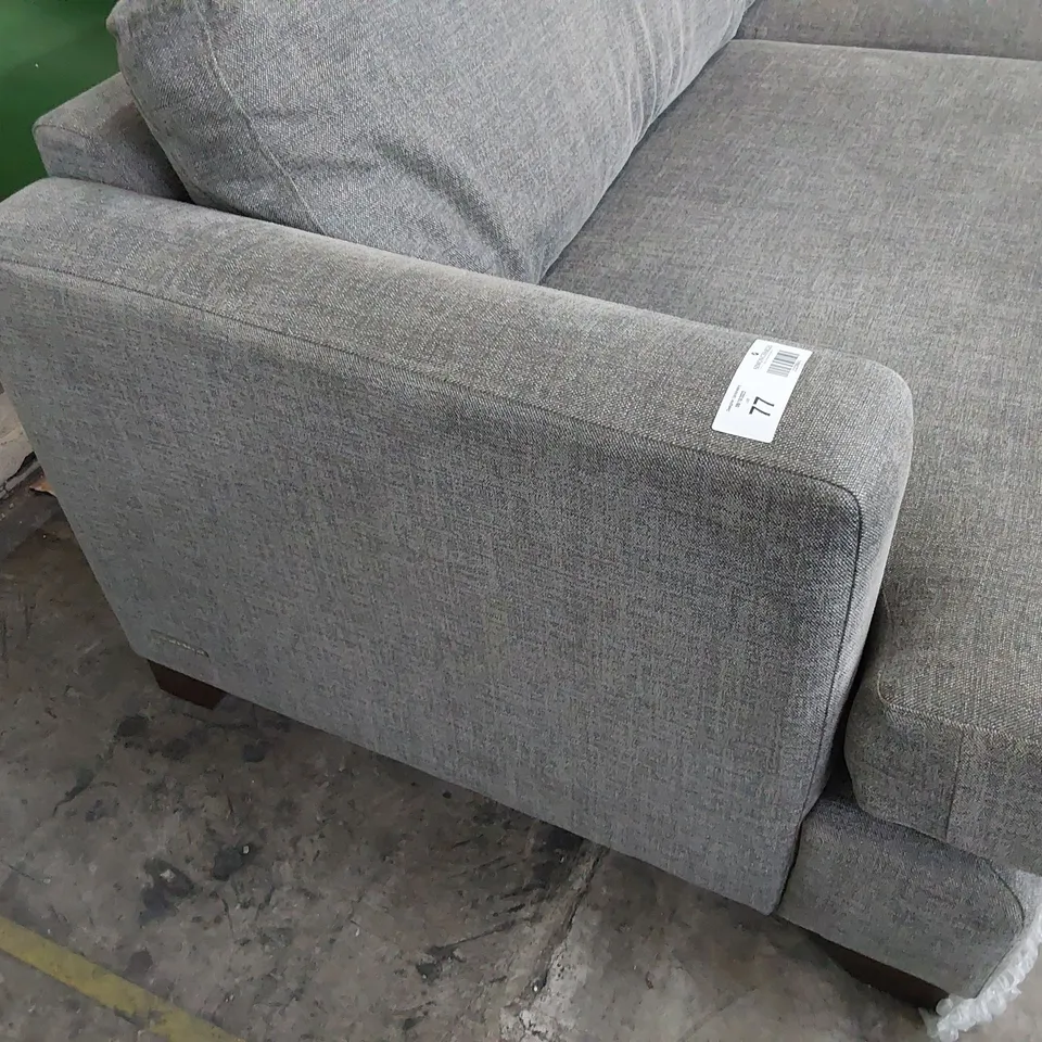 QUALITY BRITISH DESIGNER LOUNGE Co. FOUR SEATER SOFA GREY FABRIC 