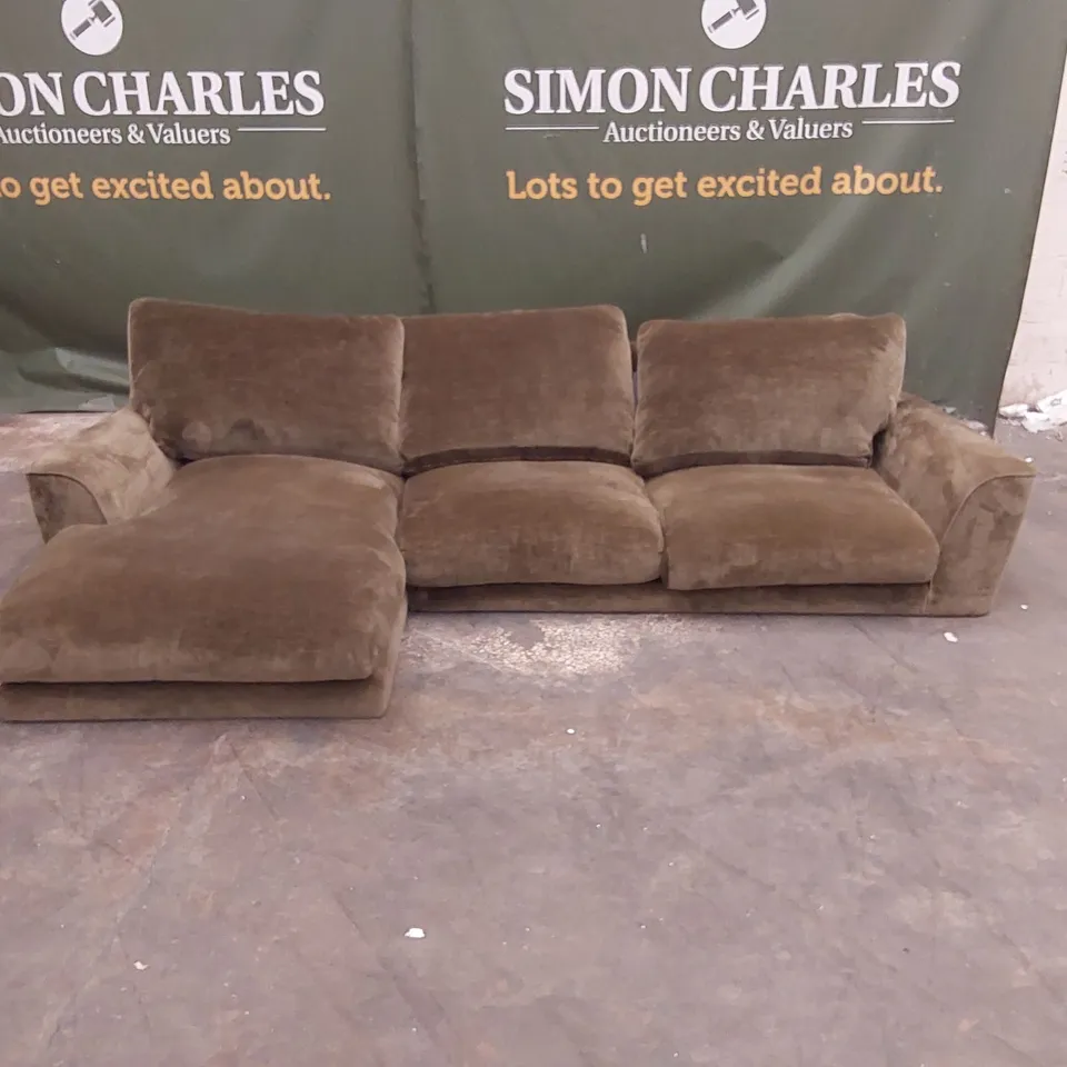 QUALITY DESIGNER LH CORNER CHAISE SOFA 